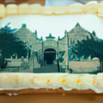 Horbury Tapestry celebratory cake- it shows the one of the embroidered panels